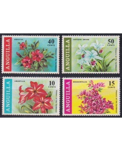 F-EX61678 ANGUILLA MNH 1969 FLOWER FLORES.