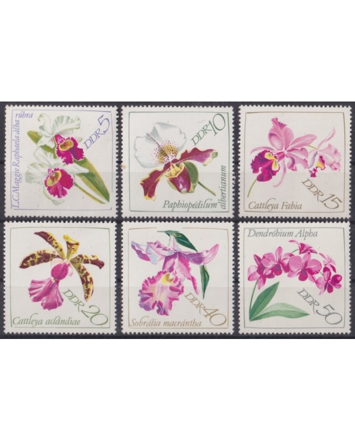 F-EX61747 GERMANY DDR MNH 1968 FLOWER FLORES ORCHID ORQUIDEAS.