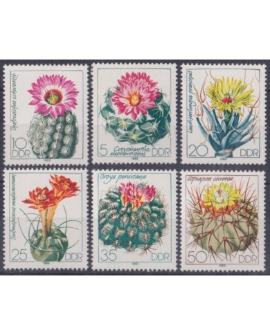 F-EX61732 GERMANY DDR MNH 1983 CACTUS FLOWER FLORES.