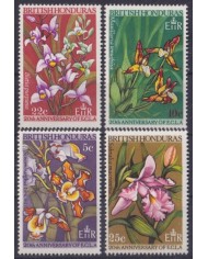 F-EX61751 BRITISH HONDURAS MNH 1968 FLOWER FLORES ORCHID ORQUIDEAS.