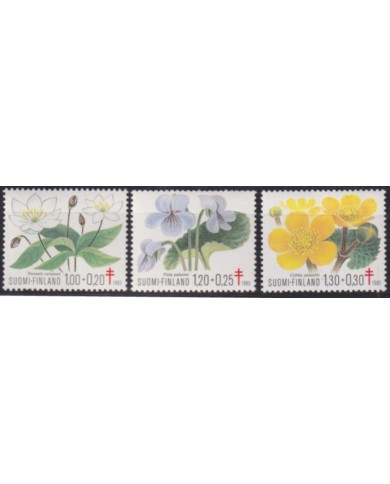 F-EX61735 FINLAND SUOMI MNH 1983 SEMI POSTAL GARDEN FLOWER FLORES.