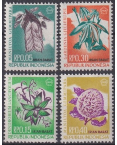 F-EX61777 IRIAN BARAT INDONESIA MNH 1968 FLOWER FLORES.
