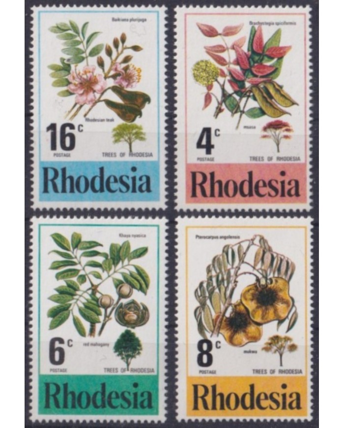 F-EX61757 RHODESIA MNH 1976 FLOWER FLORES.