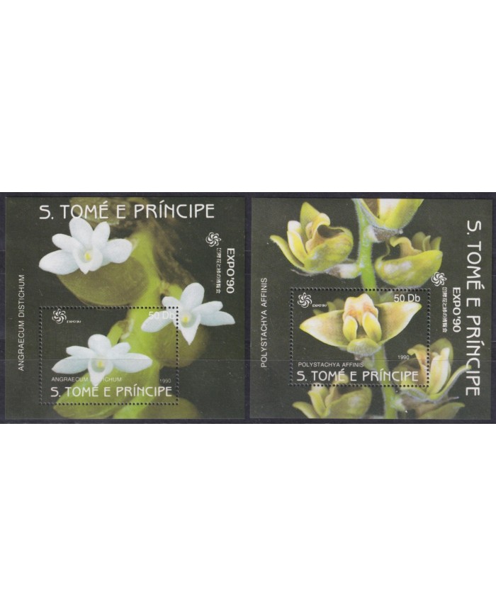 F-EX61759 SAO TOME I PRINCIPE MNH 1990 LILIES FLOWER FLORES.