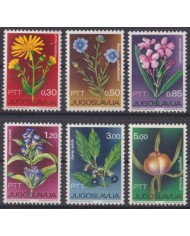 F-EX61744 YUGOSLAVIA MNH 1967 PTT MEDICINAL PLANT FLOWER FLORES.