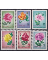 F-EX61702 VIETNAM MNH 1967 ROSE FLOWER FLORES.