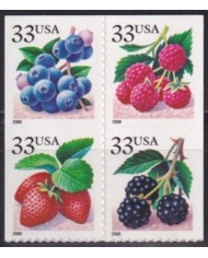 F-EX61381 USA US MNH 2000 FRUIT FOOD FLOWER FLORES.