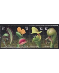F-EX61391 USA US MNH 2001 CARNIVEROUS PLANTS FLOWER FLORES.