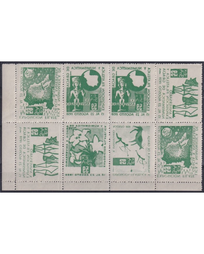 F-EX59866 SPAIN ESPAÑA 1959 CINDERELLA MNH PHILATELIC EXPO.