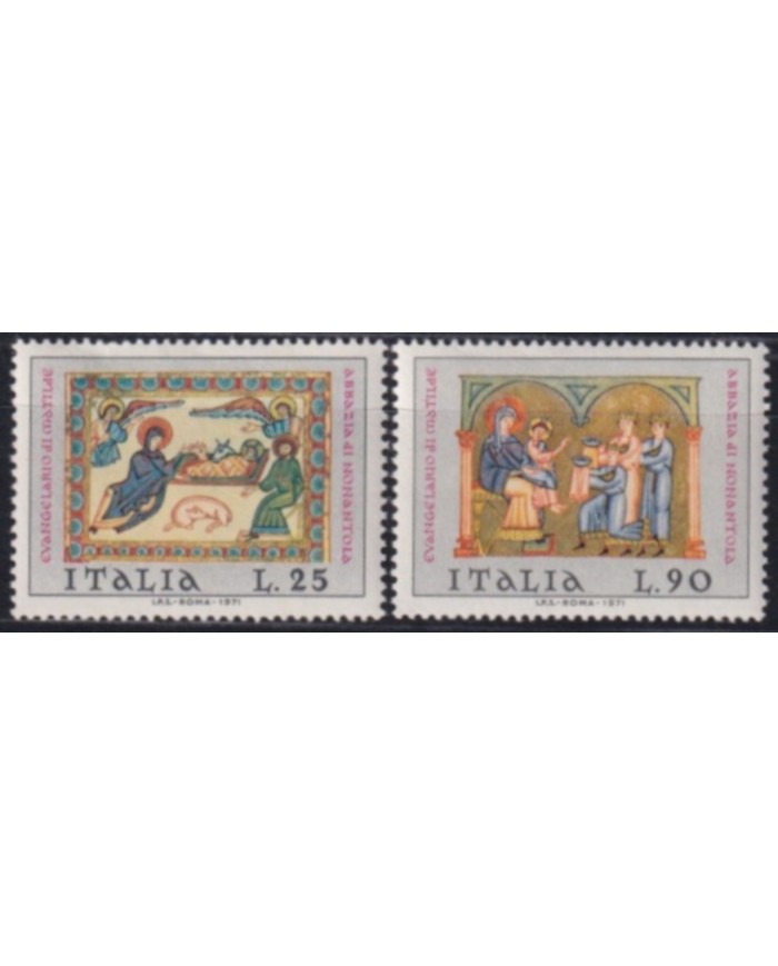 F-EX61584 ITALIA ITALY MNH 1971 CHRISTMAS NAVIDAD ART MEDIEVAL SCULTURE.