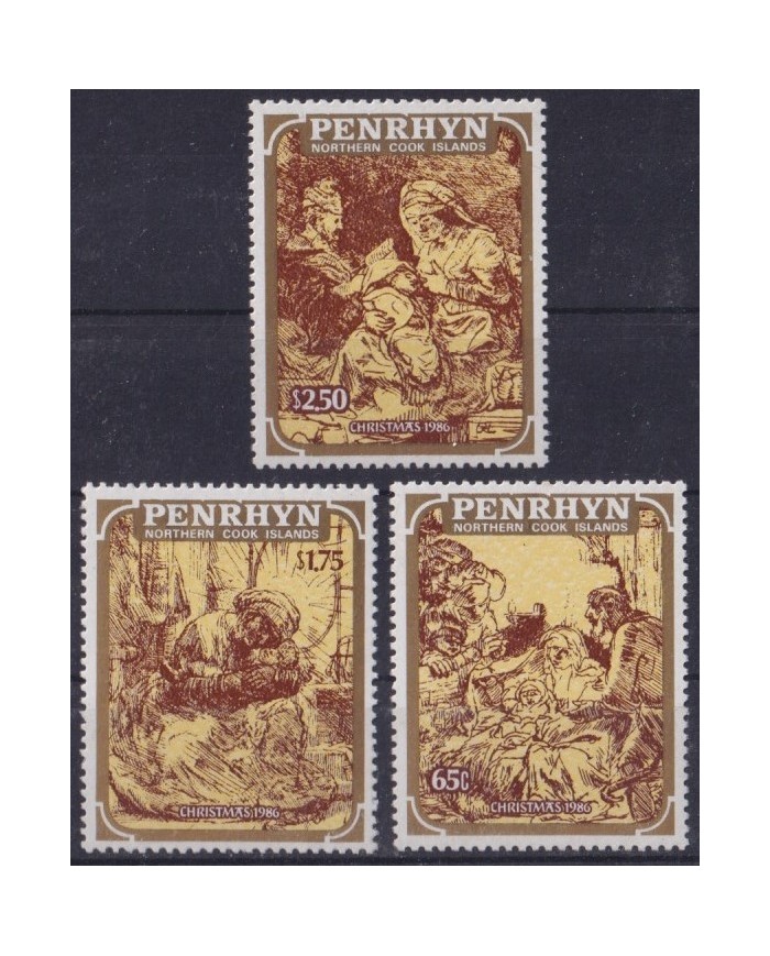 F-EX61521 PENRHYN MNH 1986 CHRISTMAS NAVIDAD ART PAINTING RUBENS.