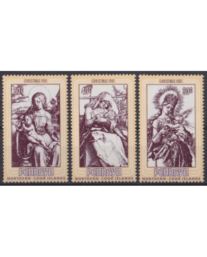 F-EX61519 PENRHYN MNH 1981 CHRISTMAS NAVIDAD ART PAINTING DURER.