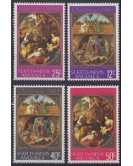 F-EX61538 ST CHRISTOPHER NEVIS ANGUILLA MNH 1968 CHRISTMAS NAVIDAD ART PAINTING RUBENS BOTTICELLI.