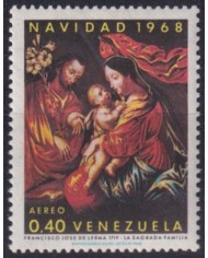 F-EX61557 VENEZUELA MNH 1968 CHRISTMAS NAVIDAD ART PAINTING JOSE DE LERNA.
