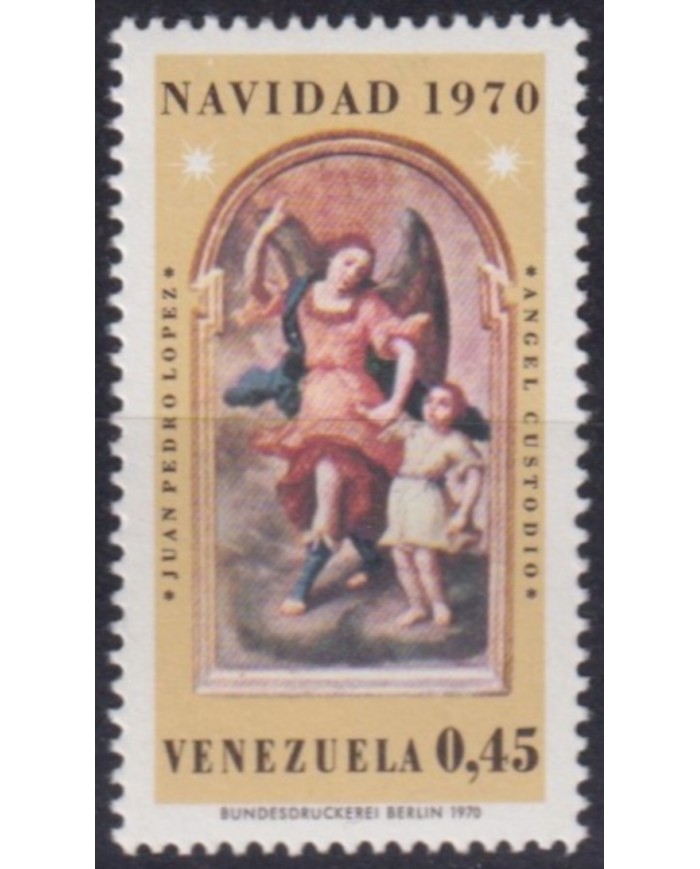 F-EX61558 VENEZUELA MNH 1970 CHRISTMAS NAVIDAD ART PAINTING JUAN PEDRO LOPEZ.