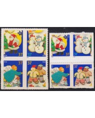 F-EX61032 USA US MNH 2003 CHRISTMAS NAVIDAD SNOW SANTA CLAUS DRAWING.