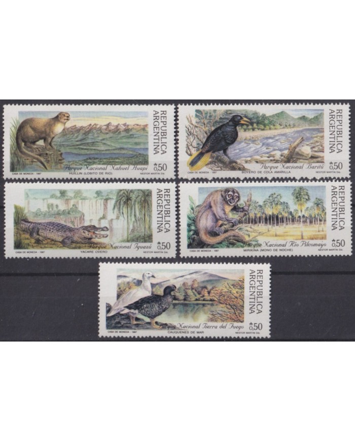 F-EX61665 ARGENTINA MNH 1987 WILDLIFE NATURE NATIONAL PARK HUILLIN BIRD.