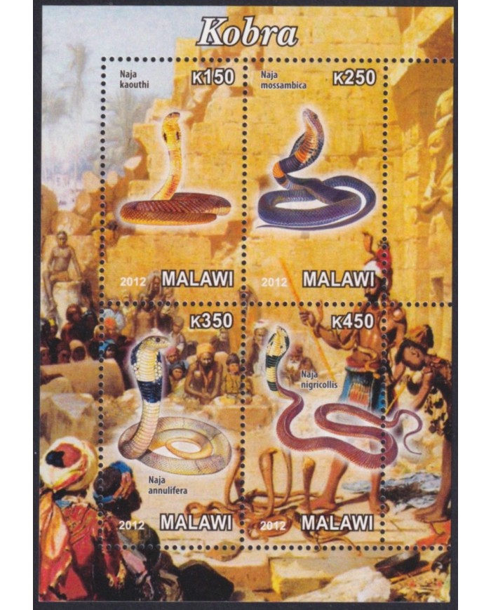 F-EX61632 MALAWI MNH 2012 COBRA SNIKE SERPIENTES.
