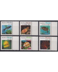 F-EX61637 PALAU IS MNH MARINE WILDLIFE OCTOPUS ANEMONES TURTLE.
