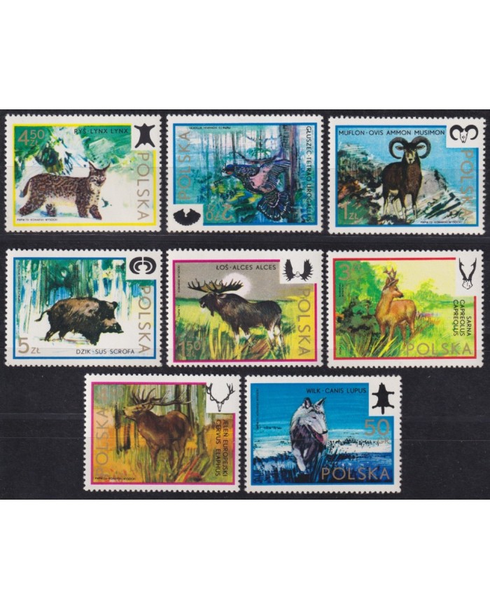 F-EX61600 POLAND MNH 1973 HAUNTING CONGRESS WILD PIG ALCE.