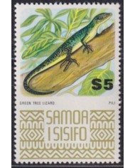 F-EX61604 SAMOA I SISIFO MNH 1972 5$ GREEN TREE LIZARD.