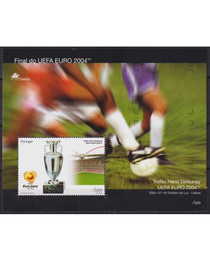 F-EX59869 PORTUGAL MNH 2004 FINAL UEFA EURO CUP SOCCER CHAMPIONSHIP CUP FOOTBALL.