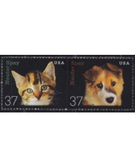 F-EX61399 USA US MNH 2002 NEUTER SPAY FAUNA WILDLIFE CONSERVATION CATS & DOG.