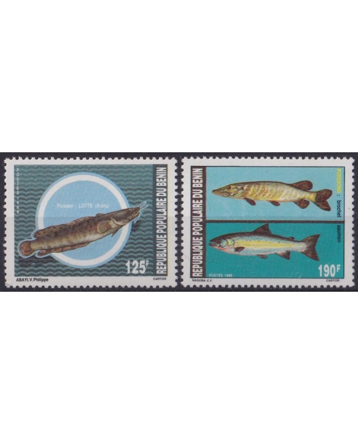 F-EX61627 BENIN MNH 1989 MARINE WILDLIFE FISH.