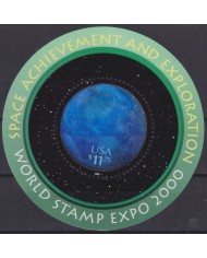 F-EX61386 USA US MNH 2000 SPACE ACHIVEMENT & EXPLORATION HOLOGRAM WORLD EXPO.