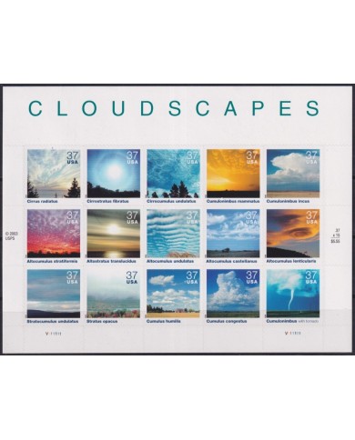 F-EX59850 USA US MNH 2004 CLOUDSCAPES.