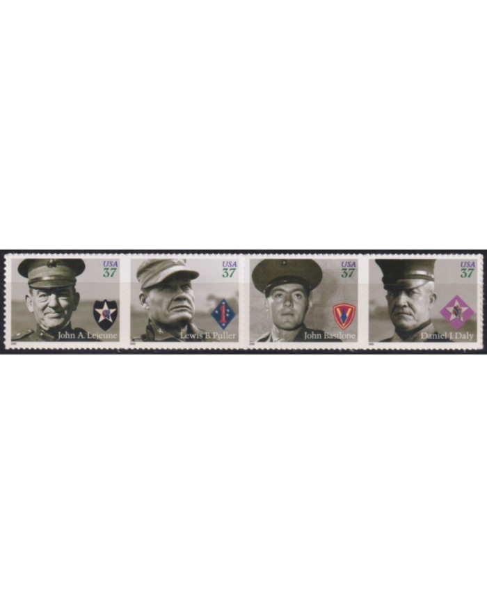 F-EX61034 USA US MNH 2005 AMERICA DISTINGUISHED MARINES ADHESIVE.