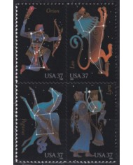 F-EX61409 USA US MNH 2005 SPACE ZODIAC CONSTELLATION LEO ORION PEGASUS LYRA.