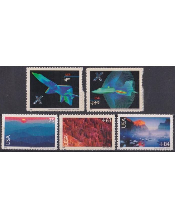 F-EX61413 USA US MNH 2005 X PLANE AVIATION  14.4$ + 4,95$ + LANDSCAPE.