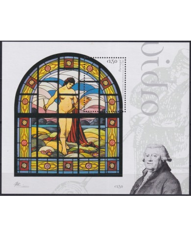 F-EX61213 PORTUGAL MNH 2003 STAINED GLASS ART PAINTING FERNANDO SANTOS.