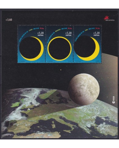 F-EX59894 PORTUGAL MNH 2005 SPACE SUN ECLIPSE COSMOS ASTRONOMY.