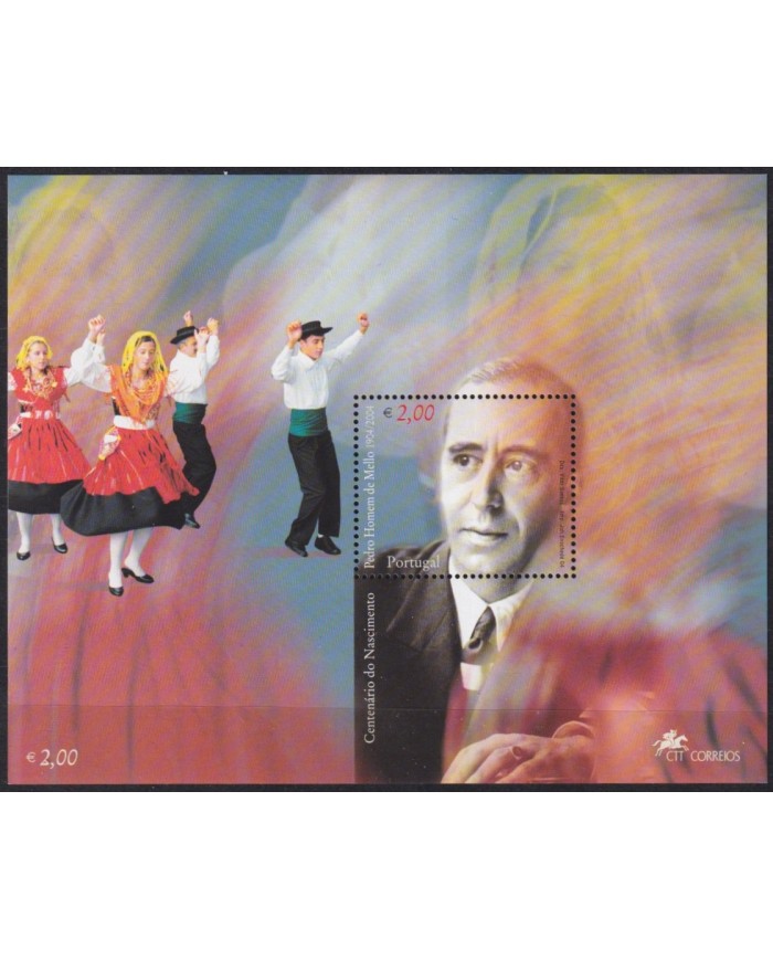 F-EX61231 PORTUGAL MNH 2004 CENTENARY 2004 PEDRO HOMEN DE MELO.
