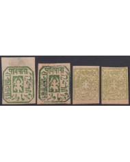 F-EX57542 INDIA FEUDATARY STATE JHALAWAR STAMPS LOT.