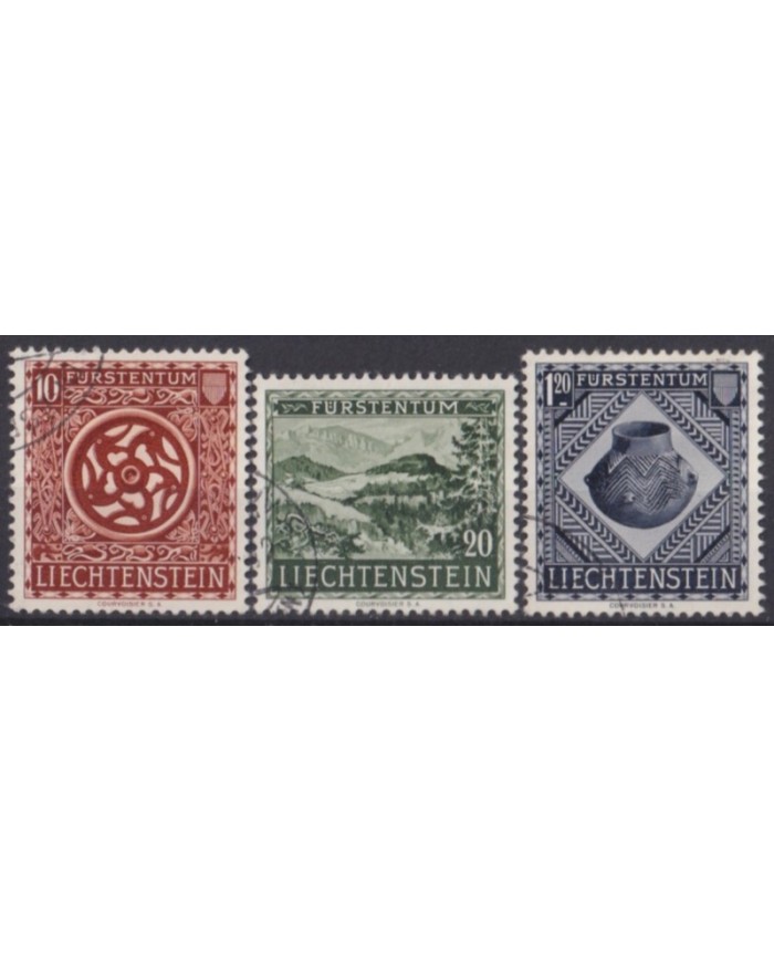 F-EX58883 LIECHTENSTEIN 1954 USED ART OPENING NATIONAL MUSEUM CATALOGUE +70€.