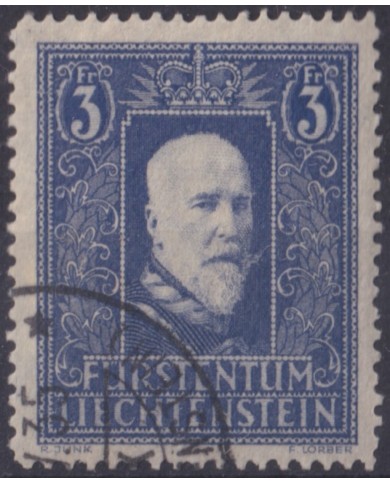 F-EX58896 LIECHTENSTEIN 1933 USED PRINCE FRANCIS I CATALOGUE +200€.