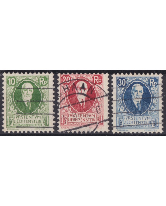 F-EX58902 LIECHTENSTEIN 1925 USED PRINCE JOHN II CATALOGUE +45€.