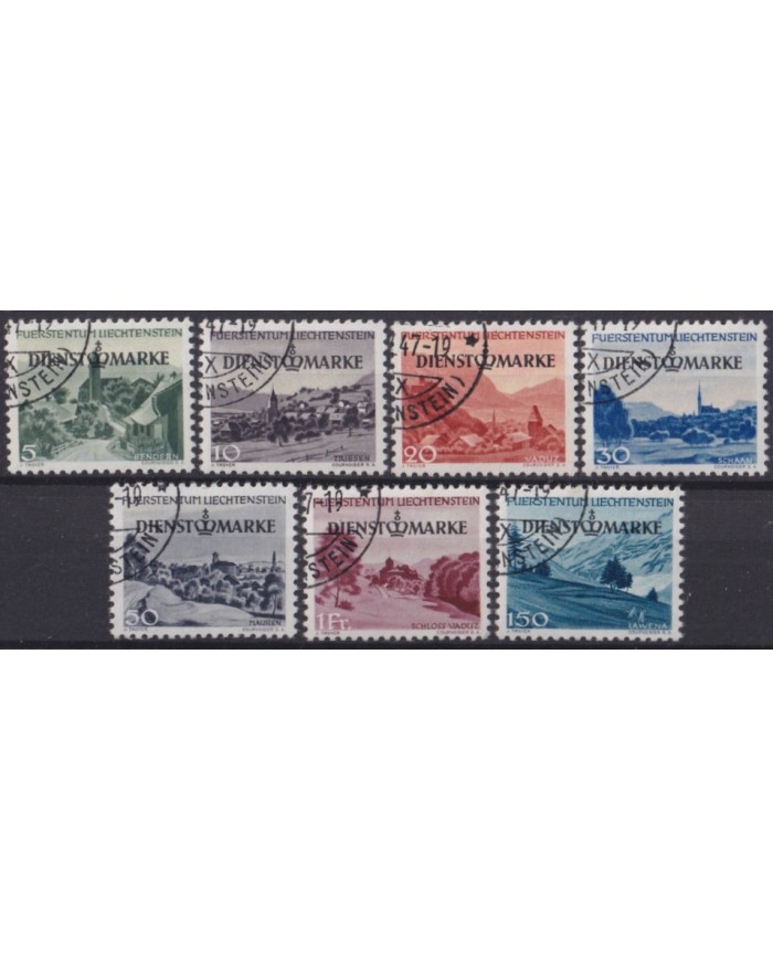 F-EX58939 LIECHTENSTEIN 1947 USED POSTAGE DUE CATALOGUE +30€.