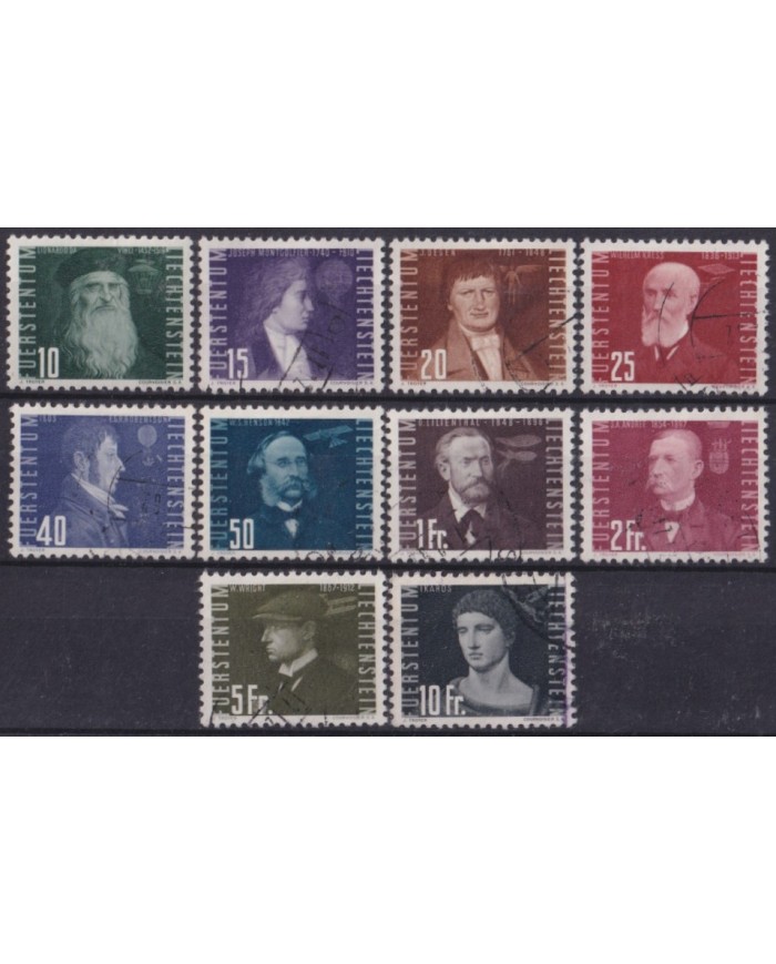 F-EX58941 LIECHTENSTEIN 1948 USED PIONEER OF FLIGHT CATALOGUE +70€.