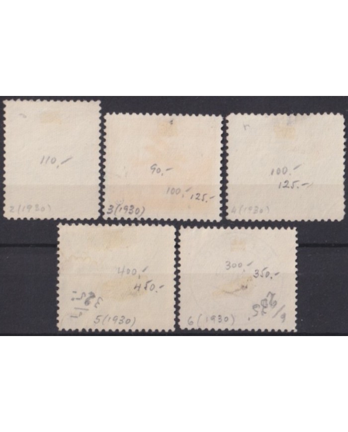 F-EX58942 LIECHTENSTEIN 1930 USED AIRMAIL AVION AIRPLANE CATALOGUE +220€.