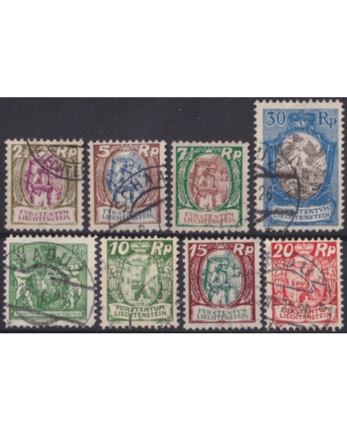 F-EX58945 LIECHTENSTEIN 1924-27 USED LANDSCAPE CAT. +120€.