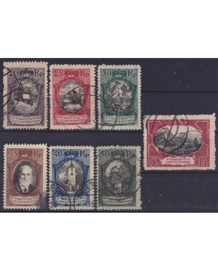 F-EX58946 LIECHTENSTEIN 1921 USED LANDSCAPE CAT. +120€.
