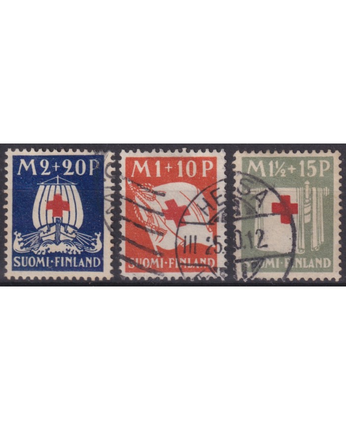 F-EX59371 FINLAND SOUMI 1930 RED CROSS SHIP RELIEF +80€.