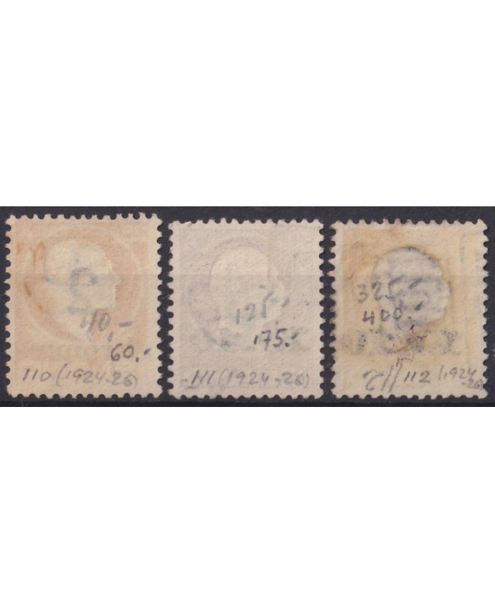 F-EX59364 ICELAND ISLAND 1924-26 KING FREDERIK NEW VALUE OVERPRINT +950€.
