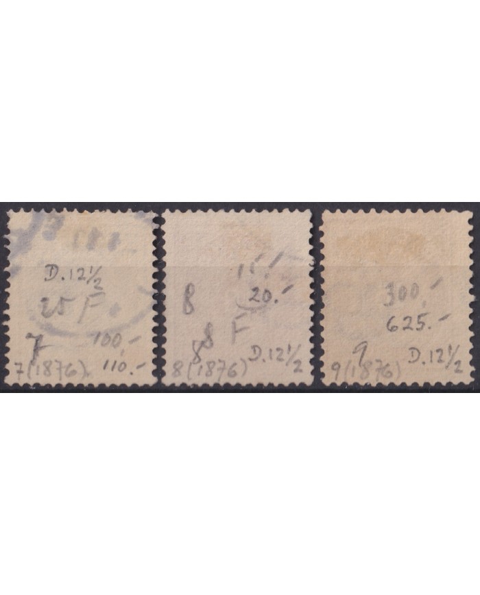 F-EX58878 ICELAND ISLAND 1876 D.12 1/2 STAMPS LOT +80€.