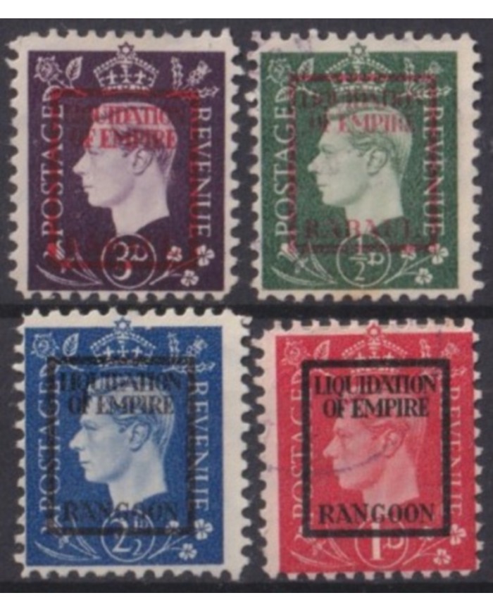 F-EX57744 BURMA RANGOON 1944 GERMANY WWII PROPAGANDA FORGERIES LIQUIDATION OF EMPIRE.
