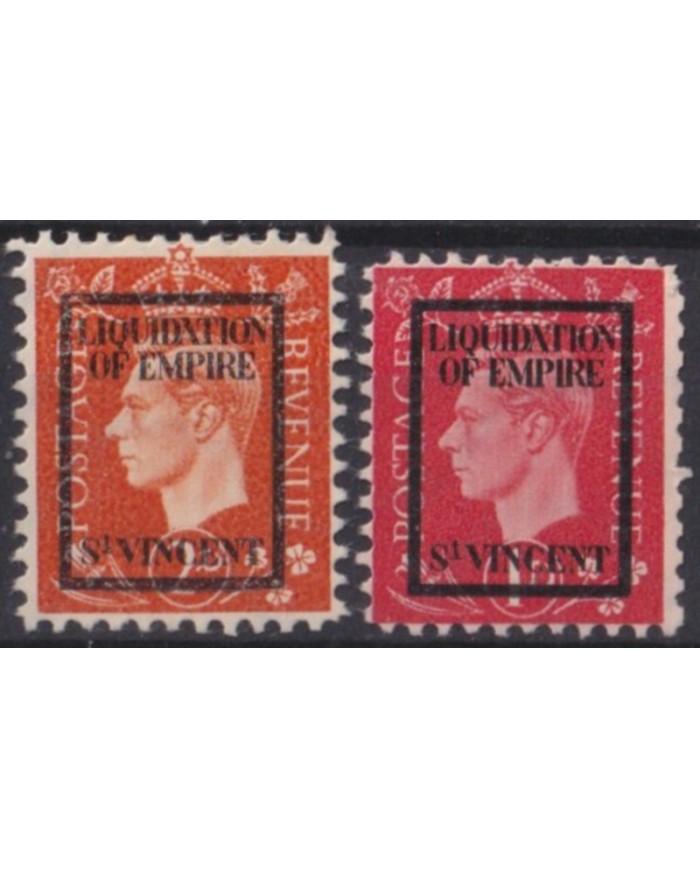 F-EX57745 ST VINCENT 1944 GERMANY WWII PROPAGANDA FORGERIES LIQUIDATION OF EMPIRE.